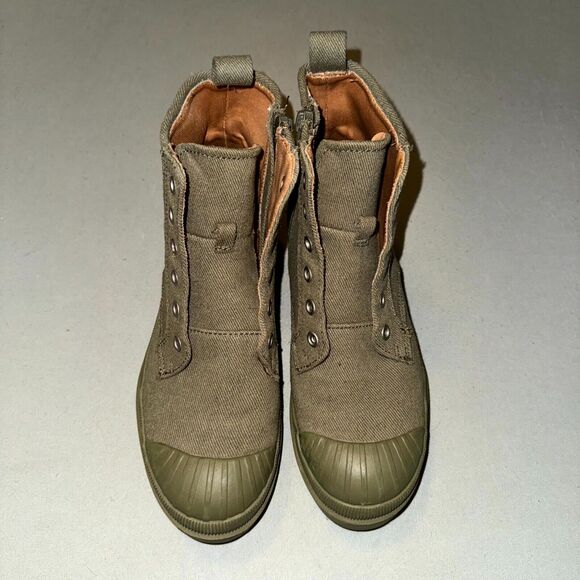 Universal Thread Teagan Women's US 6.5 Bootie Olive Lace-Up Casual Ankle Boots - Picture 3 of 7